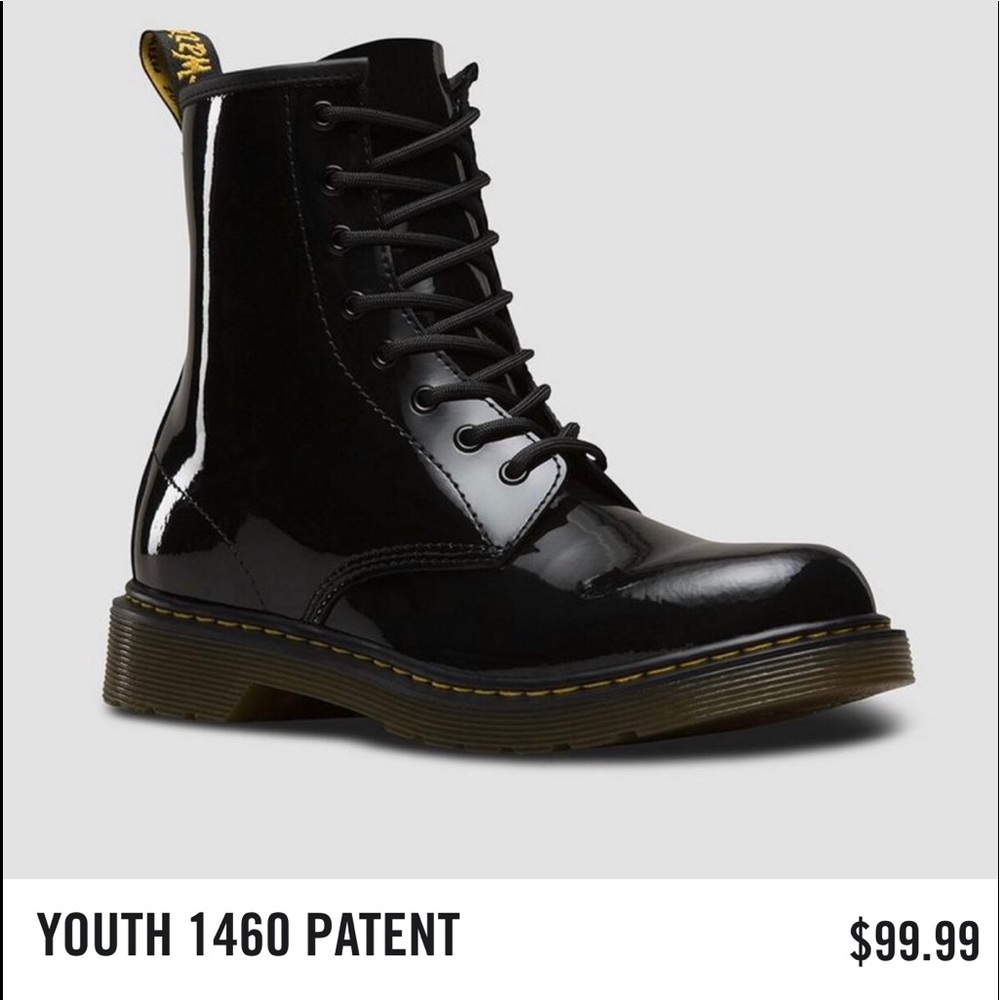 Authentic Black Patent Dr. Martens. AS NEW!